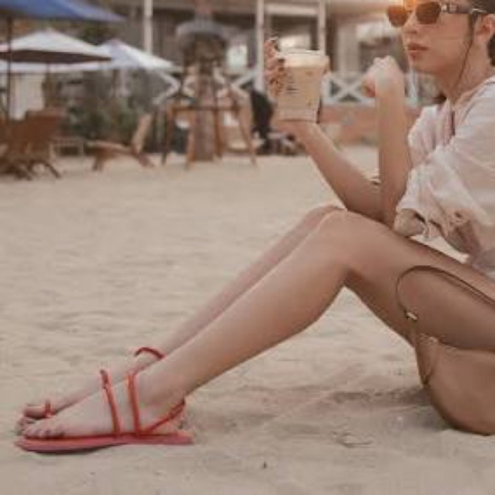 New havaianas Una Pitanga Sandal pink size 8 - Picture 2 of 8